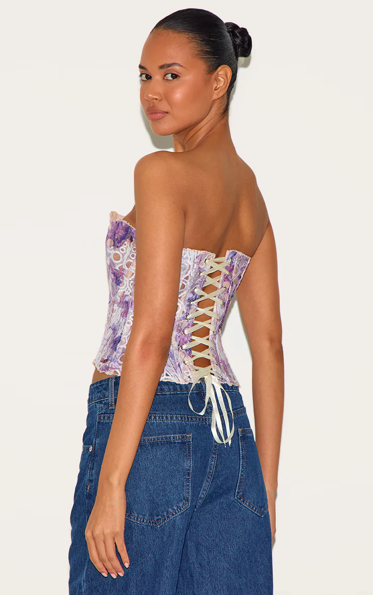Stijlvolle Dames Corset Top Strapless met Kant - Afbeelding 8