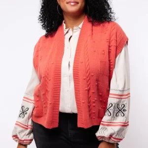 Dominique gilet | Spicy Coral