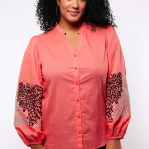 Elissa blouse | Spicy Coral