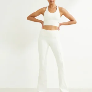 Celine Flared Topstitch Leggings | Off White