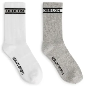 Deblon Socks (2-Pack) | White Grey Melange