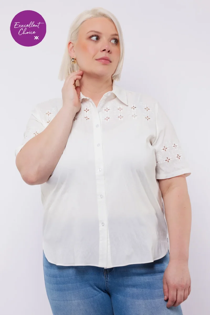 Indira blouse | Offwhite - Afbeelding 2
