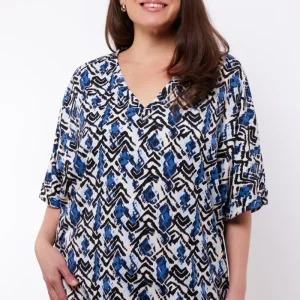 Aisla top | Sand/Light Indigo