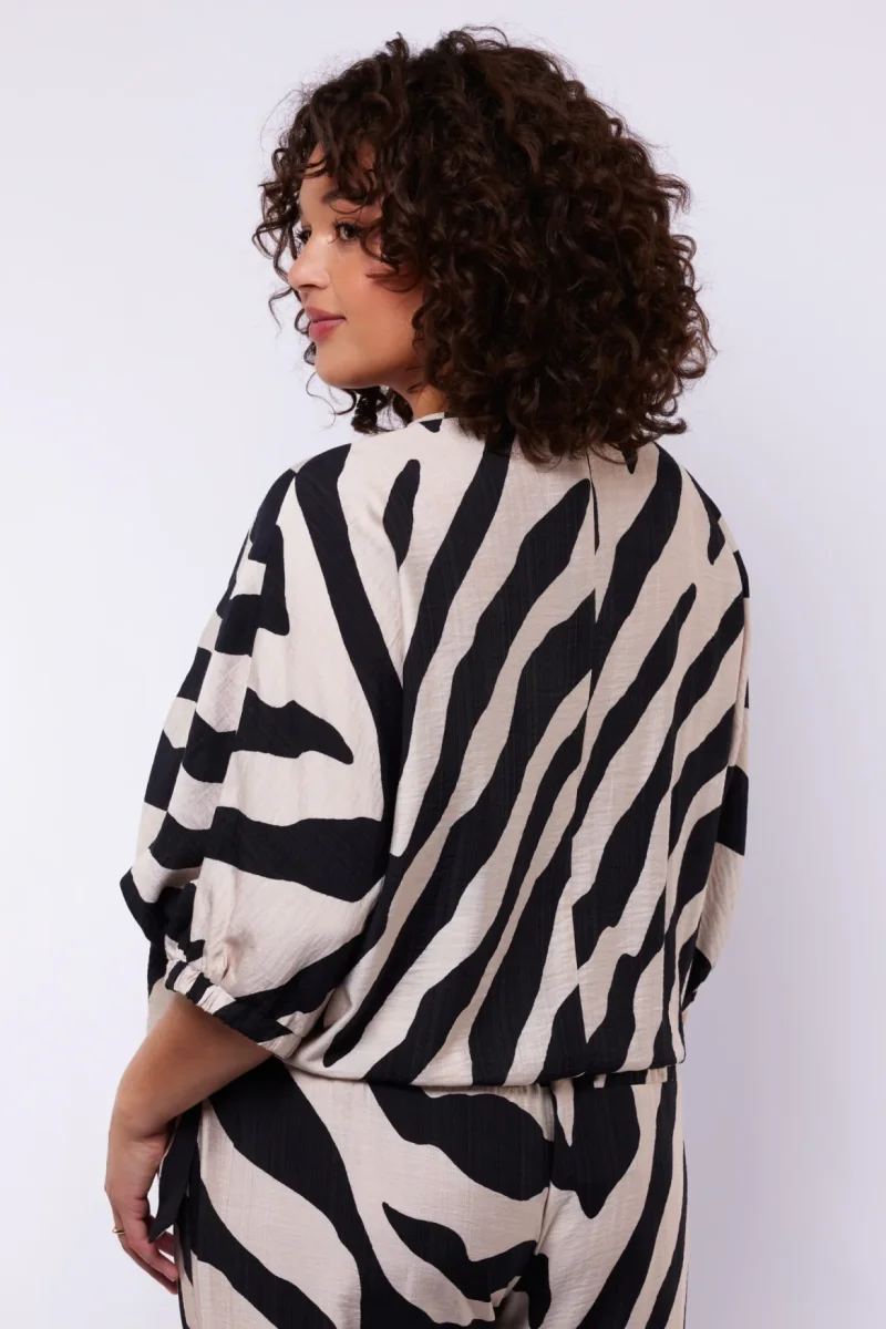 Aubriana top | Sand/Black - Afbeelding 3