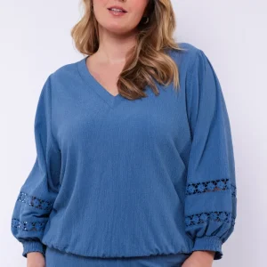 Capry top | Dusty Blue