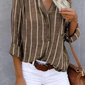 Avalon - Trendy gestreepte blouse