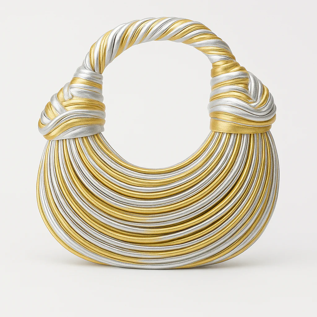 Handgeweven designer avondclutch - Afbeelding 5
