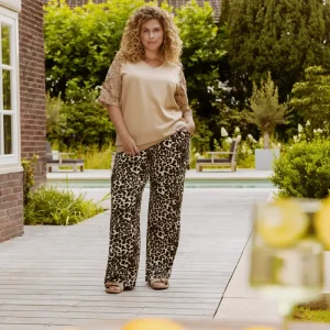 Ailani broek | Black/Light Camel