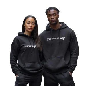 Casual Unisex Hoodie Met Statement Print en Lange Mouwen