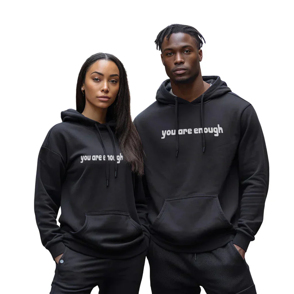 Casual Unisex Hoodie Met Statement Print en Lange Mouwen - Afbeelding 2