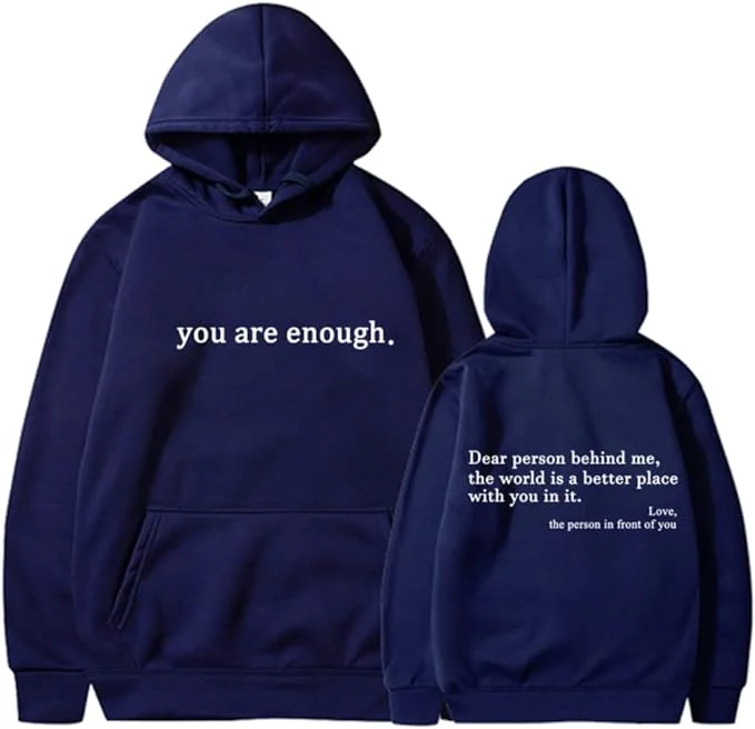 Casual Unisex Hoodie Met Statement Print en Lange Mouwen - Afbeelding 7