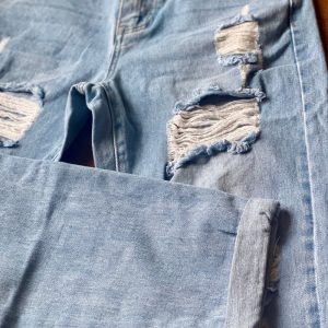 High Waist MOM Jeans - Light Blue-