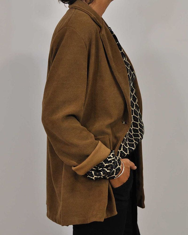 Losvallende Button Up Blouse Met Print En Lange Mouwen - Afbeelding 4