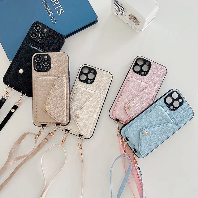 Luxe Dames Crossbody Telefoonhoesje met Kaarthouder - Afbeelding 8