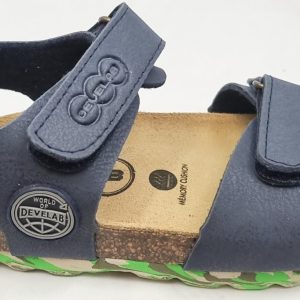 Develab 48319-638 Navy Grained Sandalen