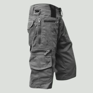 Heren Shorts – Regular Fit – Ademend Katoen met Multi-Zakken