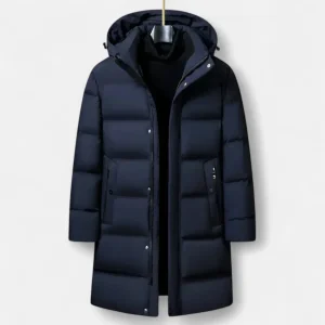 Heren Jas – Regular Fit – Lange Winter Parka met Capuchon voor Dagelijks Gebruik