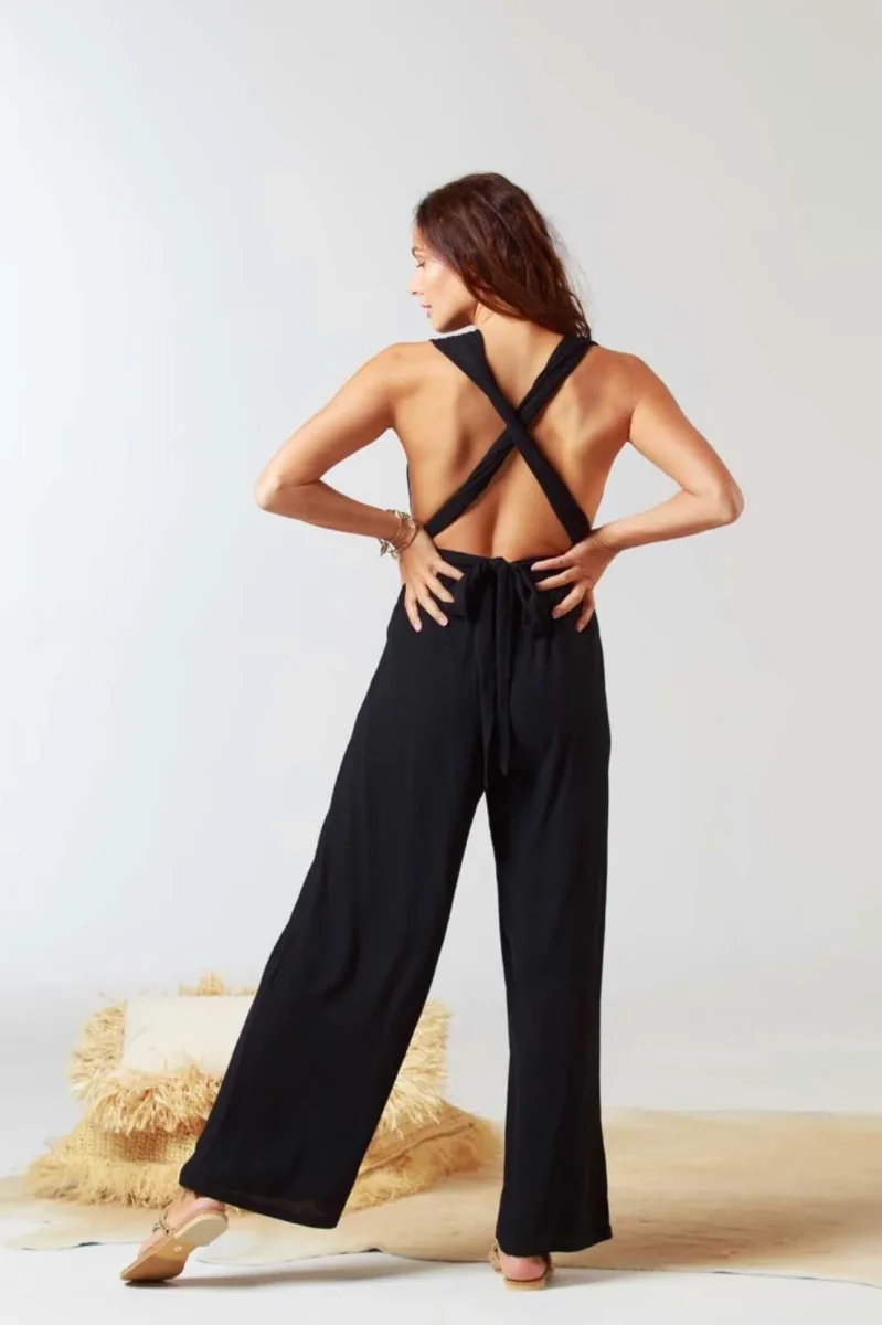 Catania Halter Jumpsuit Beige - Afbeelding 6