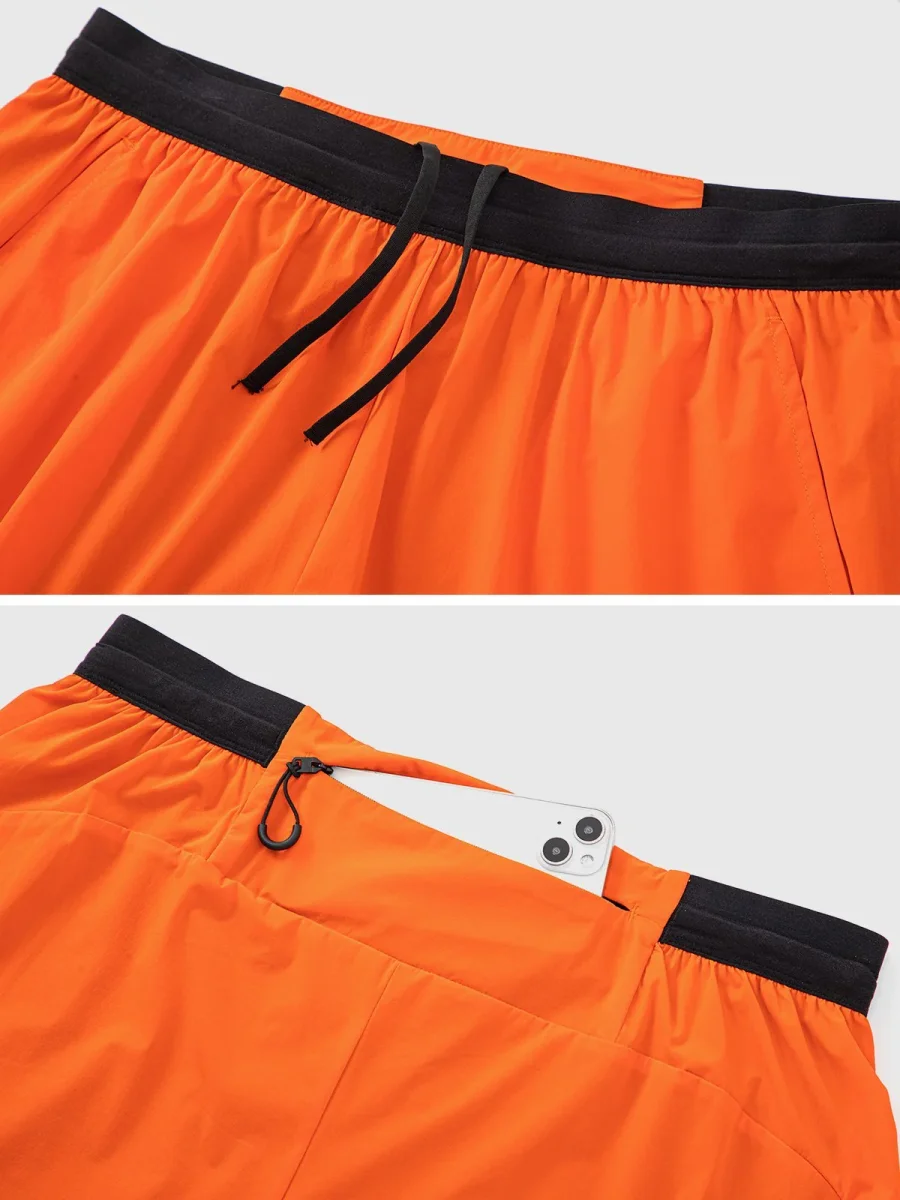 Liam Men's 2-in-1 Hardloop Short met Telefoonvak voor Ultiem Comfort en Bewegingsvrijheid - Afbeelding 5