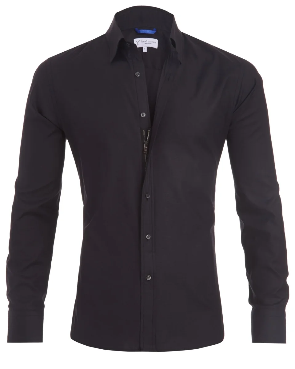 MASON | Heren Zip Fit Overhemd – Stijlvol & Slim Fit - Afbeelding 6