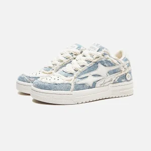 Mode Outlet | Robuuste Heren Sneakers met Sterren – Stijlvol & Comfortabel
