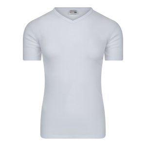 T-shirt V-hals 100% katoen zonder zijnaden