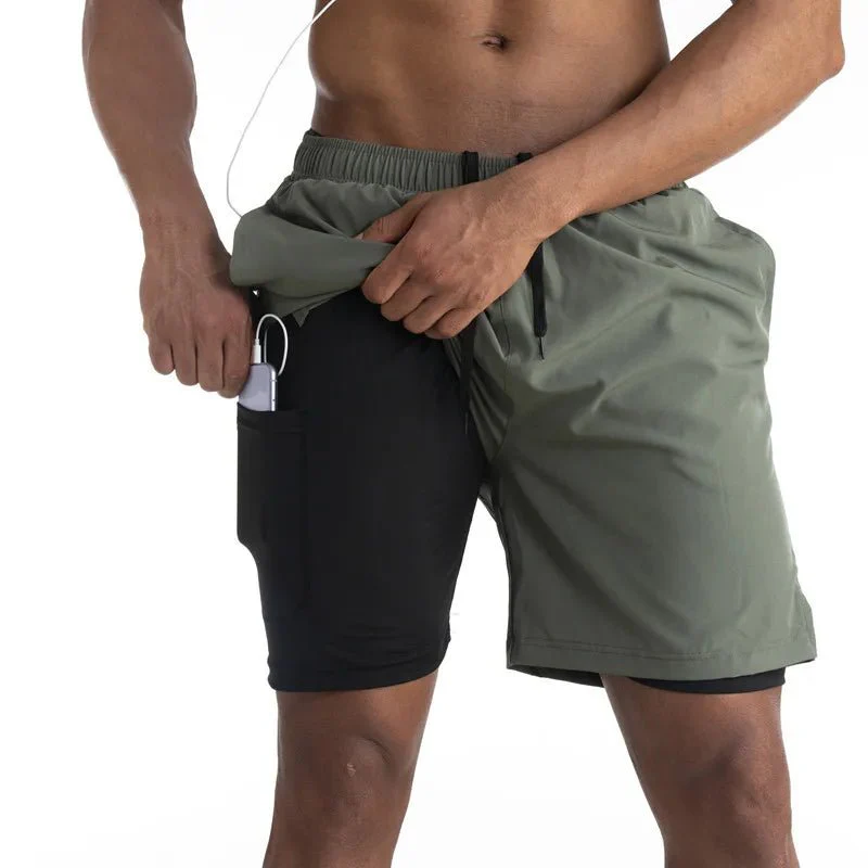 Titan | Hardloop Shorts met Liner & Telefoonzak – Comfort & Functionaliteit - Afbeelding 2